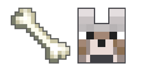 Minecraft Bone and Wolf Curseur