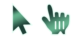 Green Bottle Glass Gradient Cursor