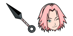 Naruto Sakura Haruno Kunai Shuriken Cursor