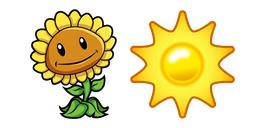 Plants vs. Zombies Sunflower and Sun Cursor