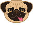 funny pug dog cursor