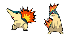Pokemon Cyndaquil and Quilava Cursor