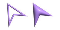 Simple 3D Purple Arrow Cursor