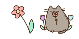 Pusheen and Flower Cursor