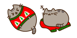 Pusheen and Ugly Holiday Sweater Cursor