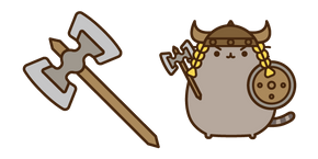 Dragonborn Pusheen and Axe Cursor