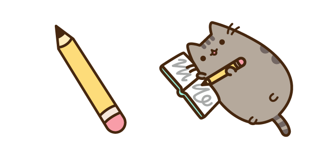 Pusheen and Pencil Cursor