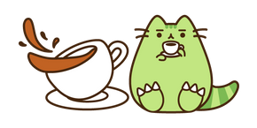 Pusheen Tea-Rex Cursor