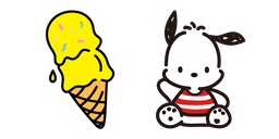 Pochacco and Banana Ice Cream Cursor