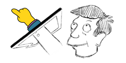 The Simpsons Principal Skinner Take on Me Cursor