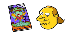 The Simpsons Comic Book Guy and Comics Cursor