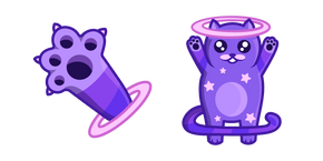 Cute Space Cat Happy Cursor