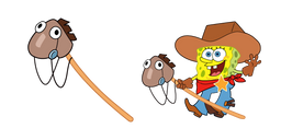 SpongeBob Cowboy Yeehaw Meme Cursor