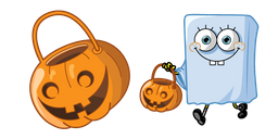Spongebob Halloween Ghost and Jack-o-Lantern Cursor