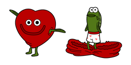 SpongeBob Heart Man Cursor