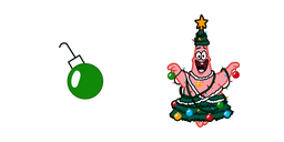 SpongeBob Patrick Christmas Tree Cursor