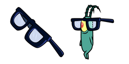 SpongeBob Plankton in Glasses Cursor