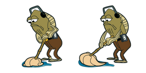 SpongeBob Fred the Fish Mopping Cursor