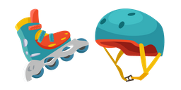 Roller Skates and Helmet Cursor