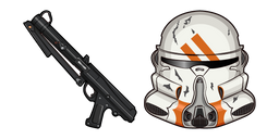 Star Wars Clone Paratrooper and DC-15S Cursor