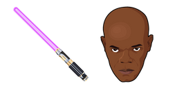 Star Wars Mace Windu Lightsaber Cursor