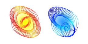 Abstract Sun and Moon Cursor