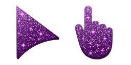 Dark Purple Glitter Cursor