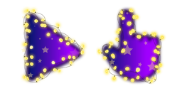Purple Fairy Lights Cursor