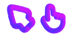 Purple Fluffy Cursor
