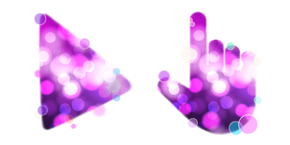 Purple Bokeh Lights Cursor