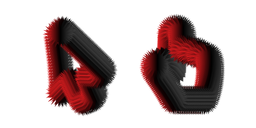 Red Spikes Cursor