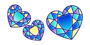Stained Glass Hearts Cursor