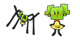 Super Paper Mario Mimi and Spider Cursor