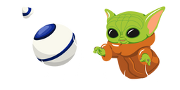Thanksgiving Parade Balloons Grogu and Razor Crest Knob Cursor