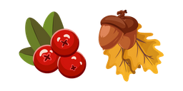 Thanksgiving Day Rowan and Acorns Cursor