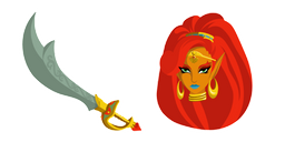 The Legend of Zelda Urbosa Scimitar of the Seven Sword Cursor