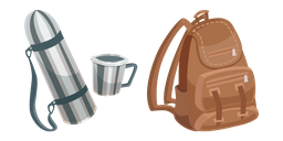 Thermos and Backpack Cursor