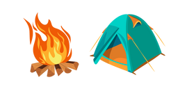 Tent and Campfire Cursor