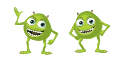 Two Eyed Mike Wazowski Meme Cursor