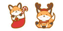 Cute Christmas Fox Cursor