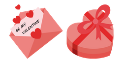 Valentine's Day Card and Candy Cursor