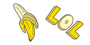 VSCO Girl Banana and LOL Cursor