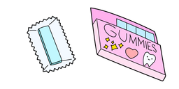 VSCO Girl Blue Bubble Gum Cursor