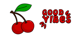 VSCO Girl Cherry and Good Vibes Cursor