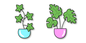 VSCO Girl Houseplants Cursor