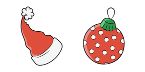 VSCO Girl Santa's Hat and New Year Toy Cursor