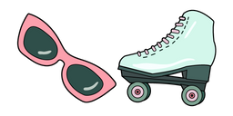 VSCO Girl Roller Skates and Sunglasses Cursor