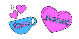 VSCO Girl Tea and Sweet Heart Cursor