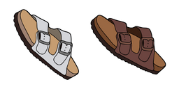 VSCO Girl Arizona Big Buckle Sandals Cursor