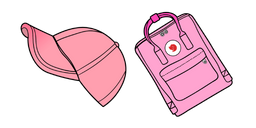VSCO Girl Cap and Kanken Backpack Cursor